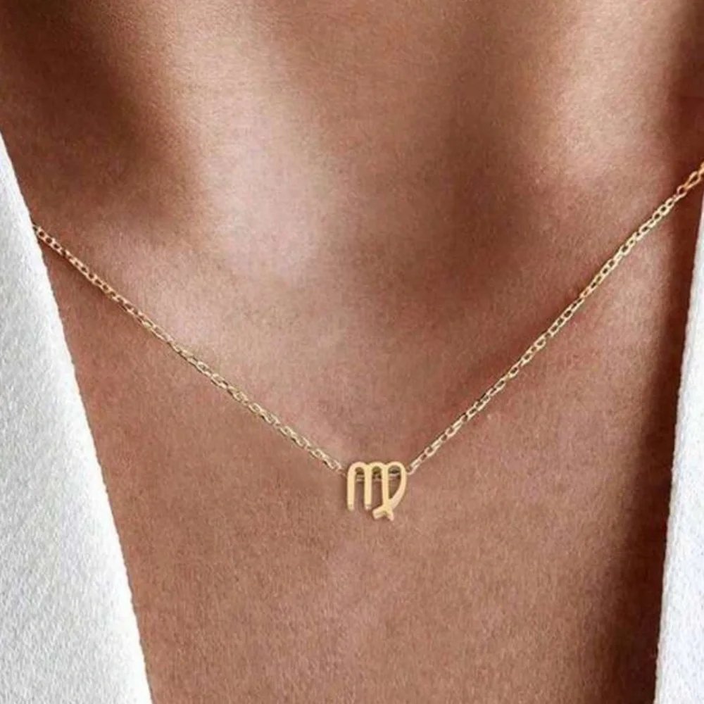 New! Sagittarius Gold Zodiac Charm Pendant Necklace NWOT